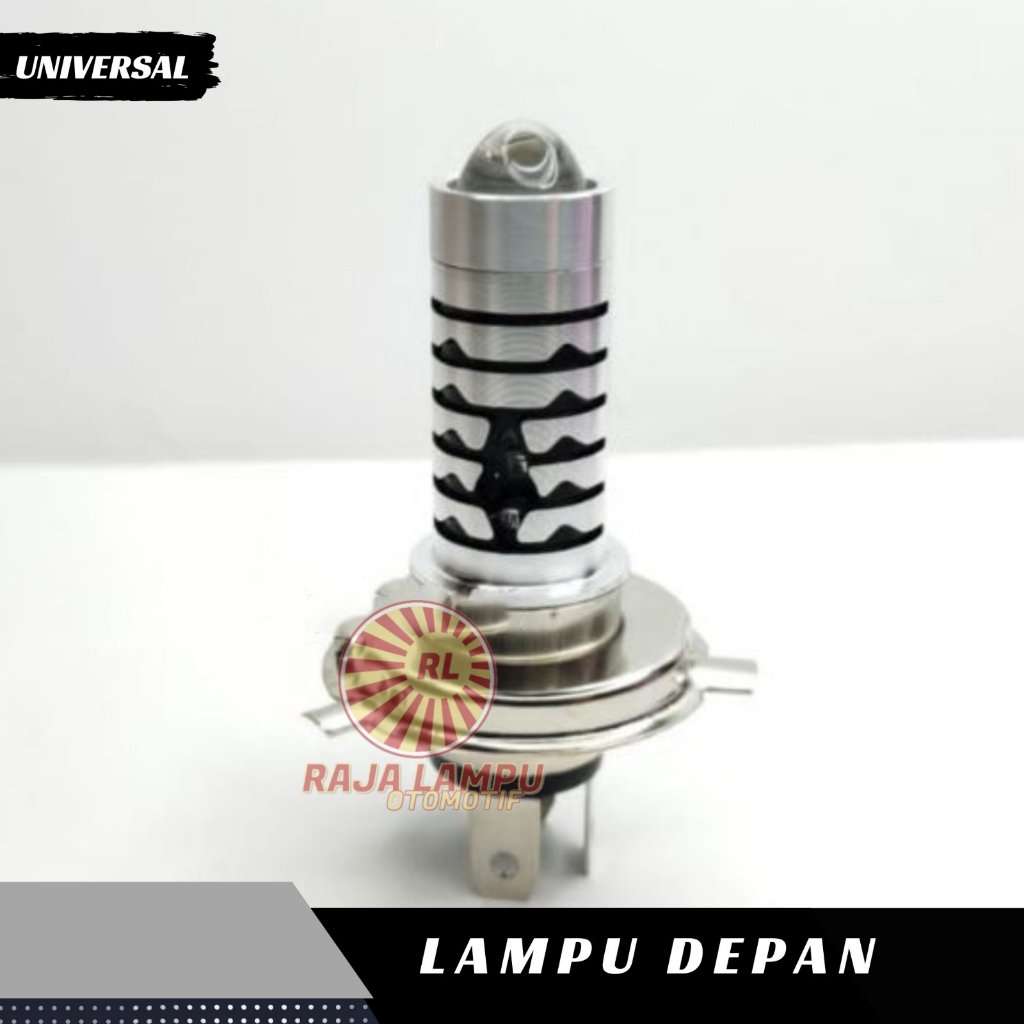 NEW LAMPU UTAMA LED H4 KAKI VIXION LASER JAUH DEKAT PUTIHKUNING SENJA BIRU UNIVERSAL
