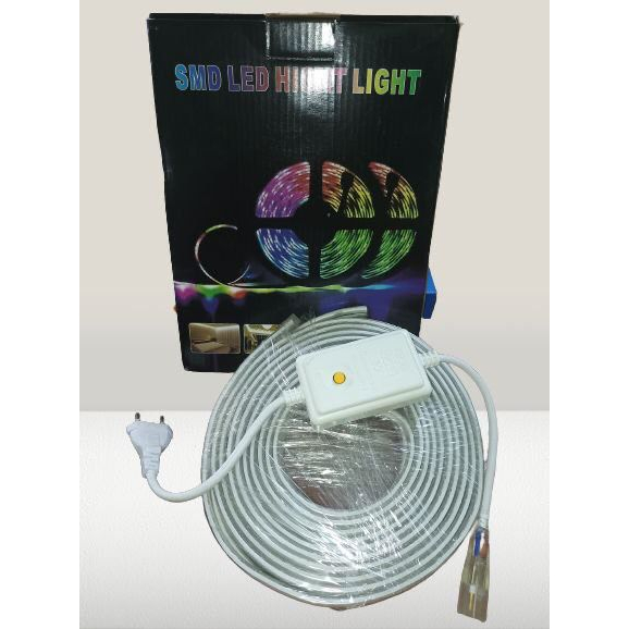 [8 Meter dan 7 Meter] Lampu LED STRIP SELANG OUTDOOR RGB 220 / MEIWA SMD LED HIGHT LIGHT