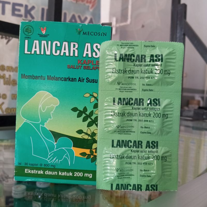 LANCAR ASI EKSTRAK DAUN KATUK 1 STRIP @6 KAPLET