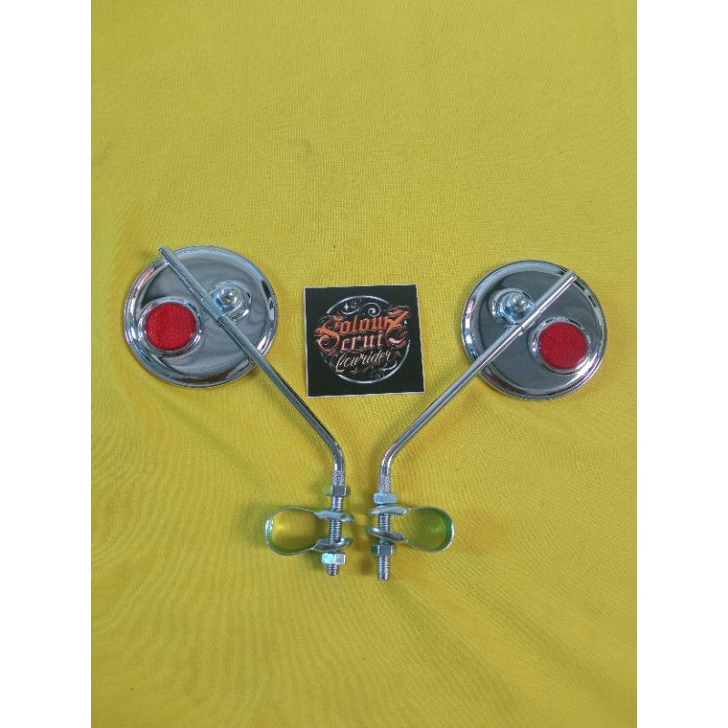 Spion Sepeda Lowrider Bulat Vintage (2pcs)