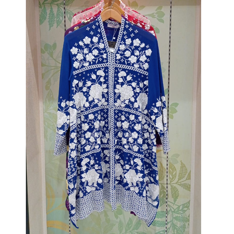 Kebaya Encim Jasmin Rose Biru By Roemah Kebaya Vielga