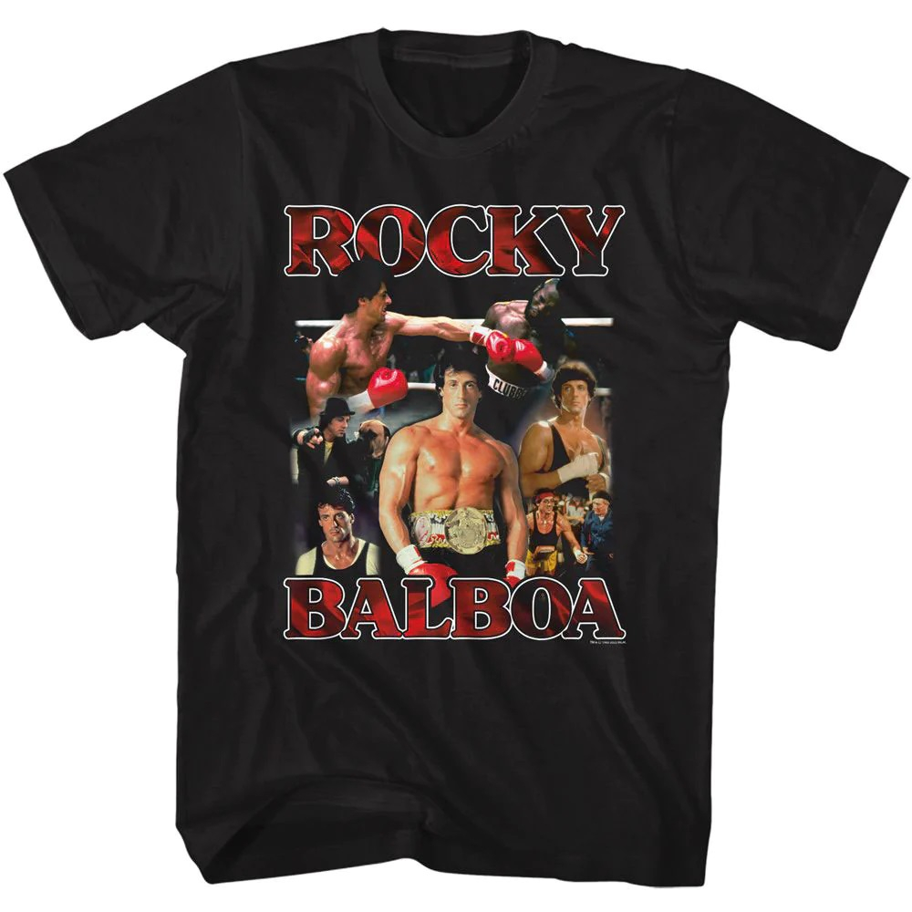BAJU KAOS ROCKY BALBOA Collage T-shirt