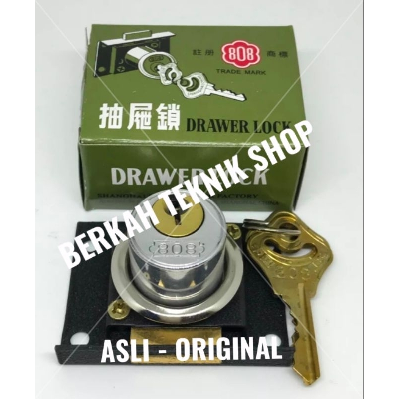 ( ASLI ) KUNCI LEMARI 808 engsel kunci laci loker cantel gembok