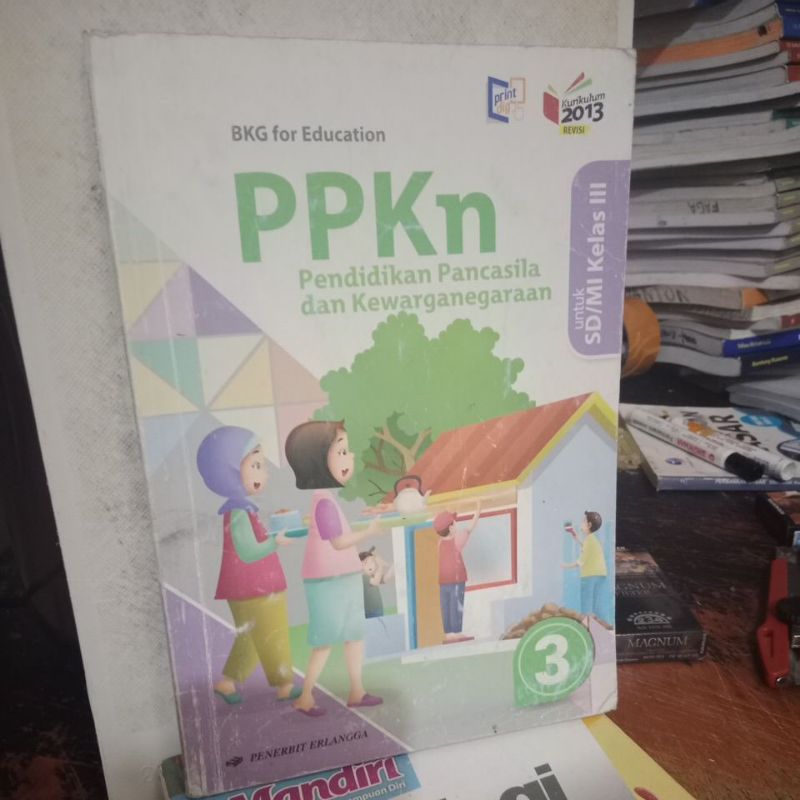 buku PPKn SD kelas 3 penerbit erlangga