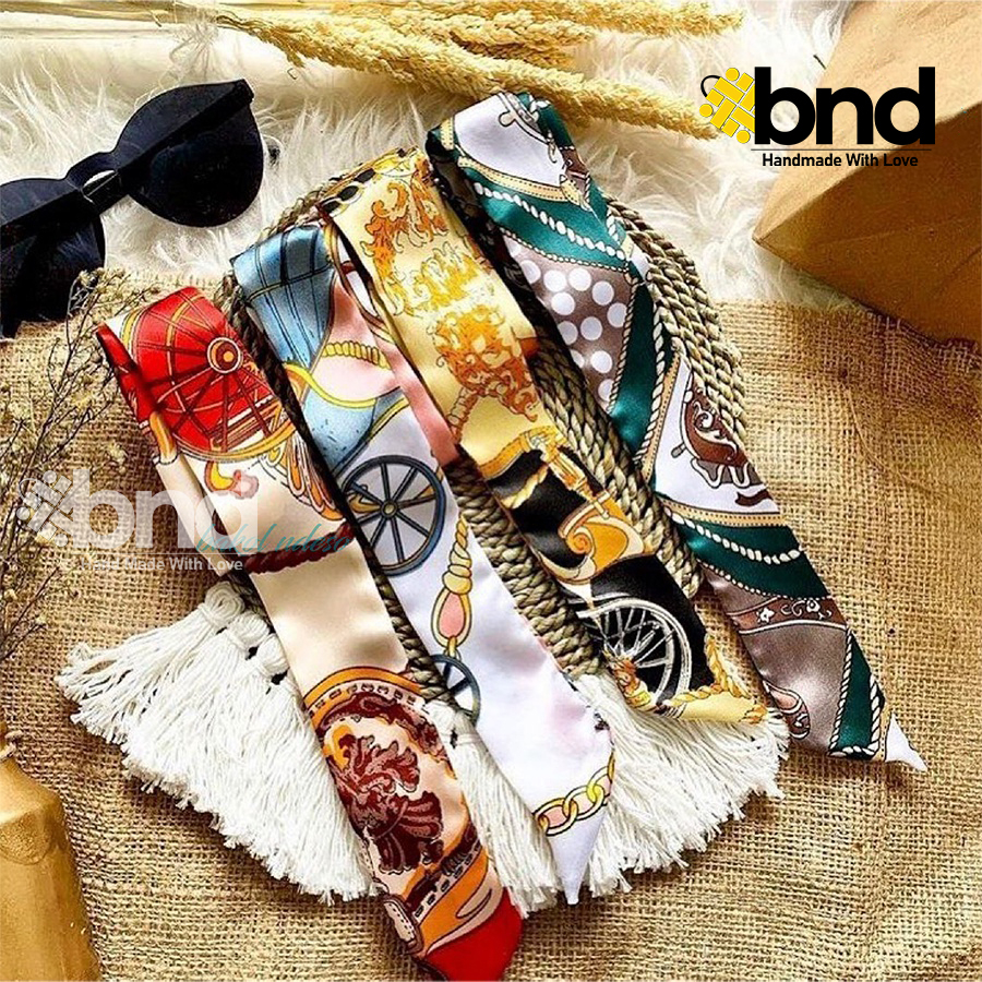 Twilly Scarf Hiasan Tas Jali Jali Modern Kekinian Syal Aksesoris Bag Handmade Bakolndeso