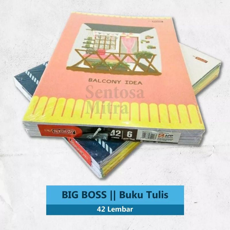 

Big Boss Buku Tulis Sekolah isi 42 lembar 1pack isi 6