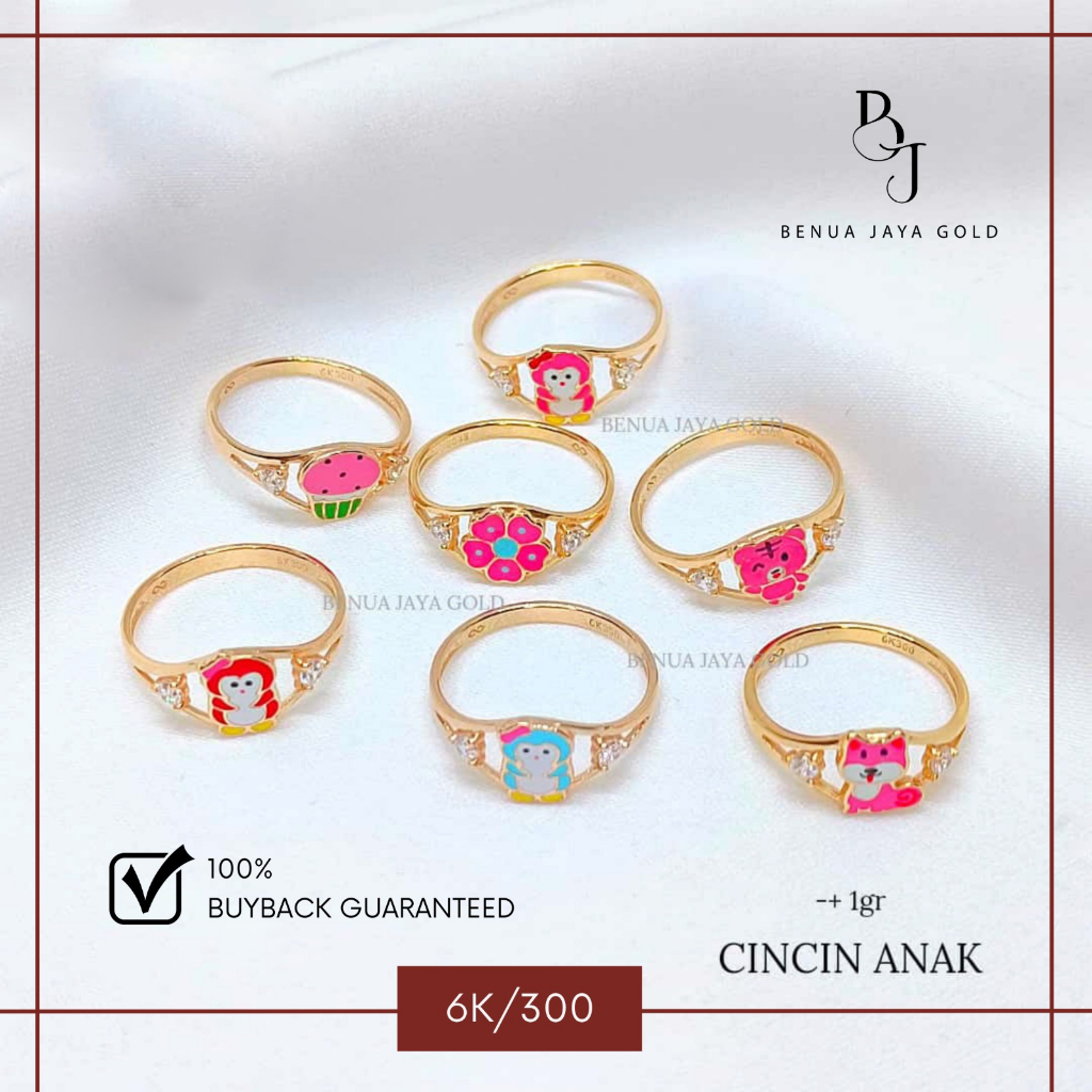 Cincin Anak Boneka Emas 6K/300