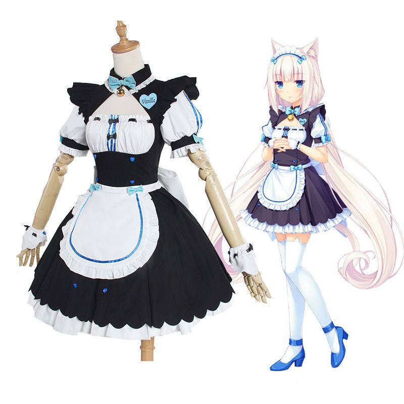 MIUMIU - RULERCOSPLAY ANIME NEKOPARA - MAID DRESS - ANIME COSPLAY NEKOPARA