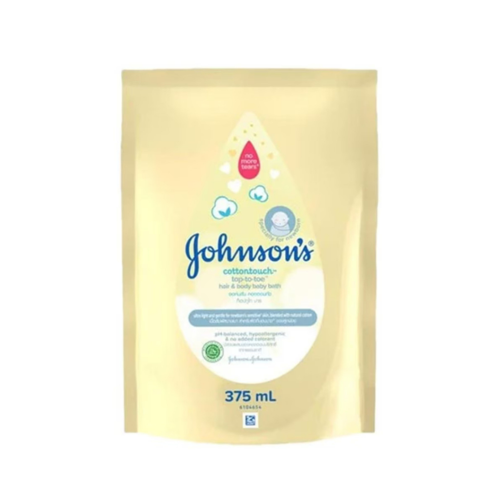 Johnson Baby Hair &amp; Body Baby Bath Cotton Touch Top To Toe Sabun Mandi 2in1 Bayi 375 ml