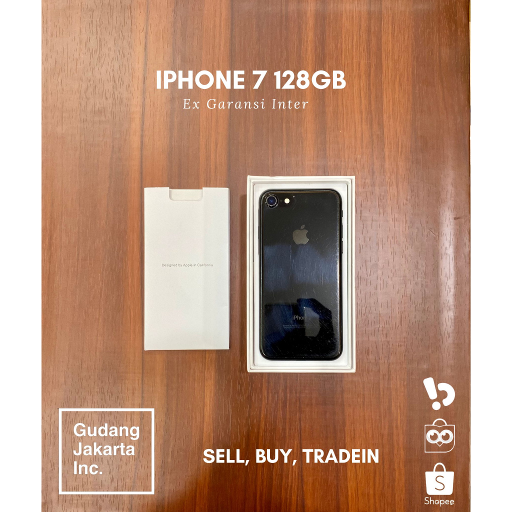 Apple Iphone 7 128gb Black inter bh 69 fullset