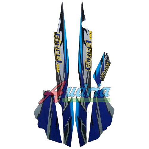 Striping stiker motor yamaha force 1 1994 biru