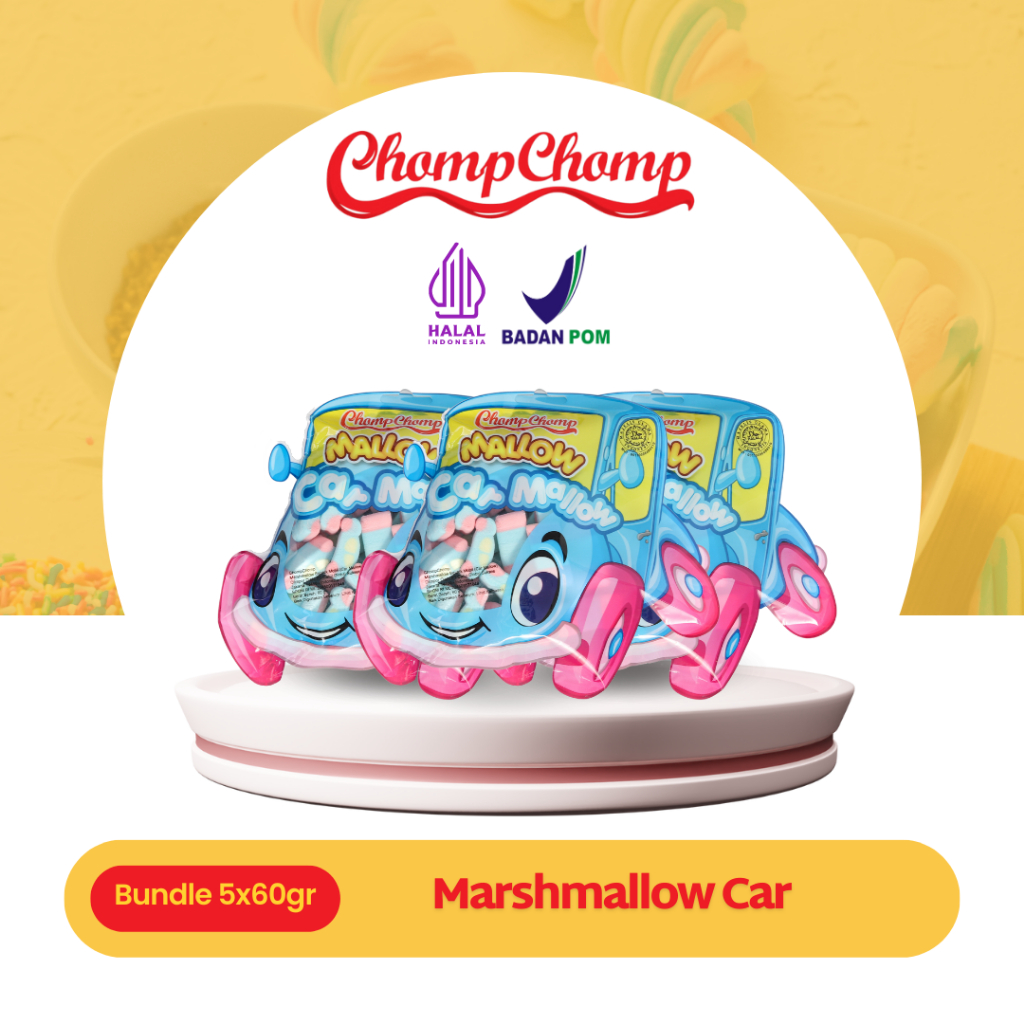 

Snack Marshmallow Chompchomp Car 60gr Isi 5 Bungkus