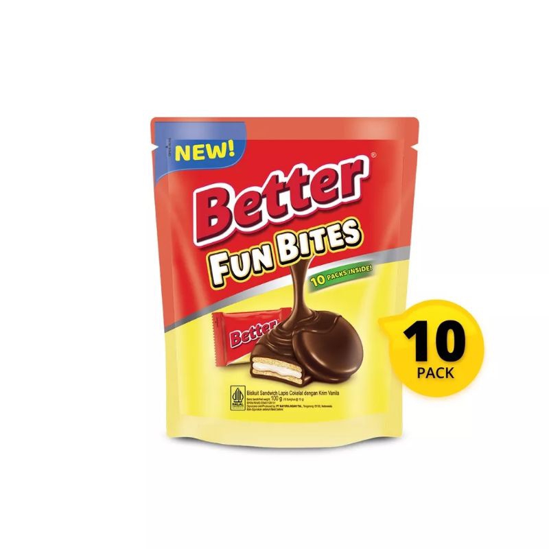 

Better Fun Bites Biskuit Sandwich Coklat 100gr