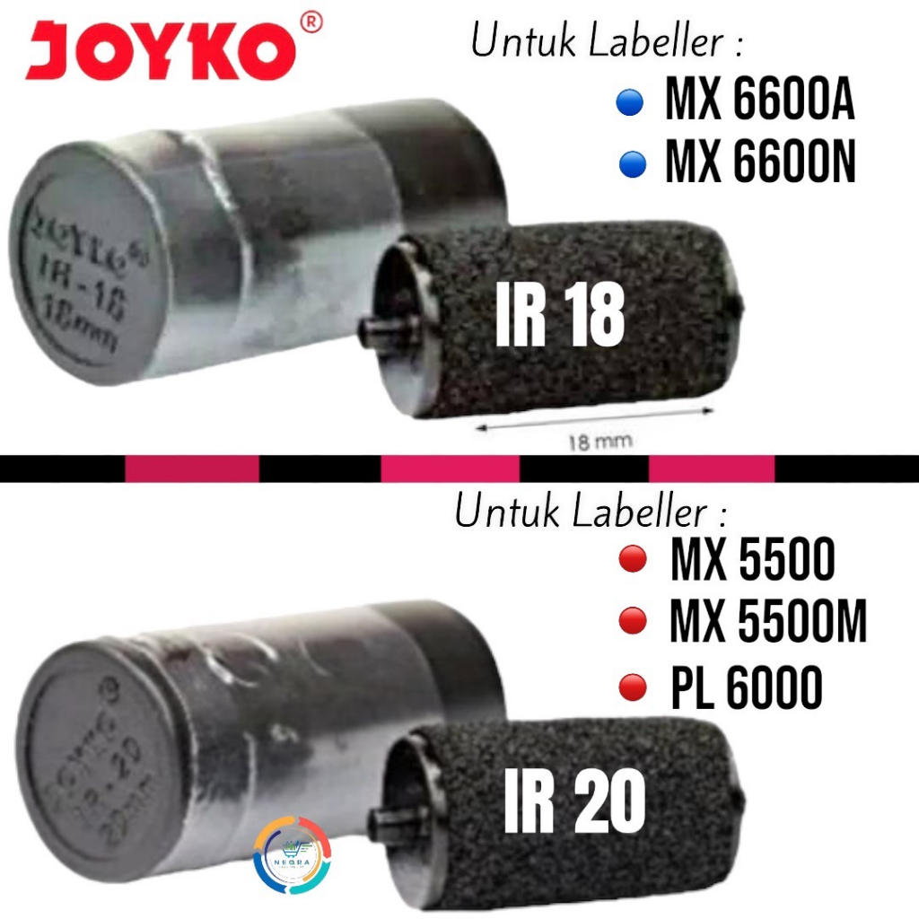 

Joyko Ink Roller Tinta Label Harga | IR 18 dan IR 20