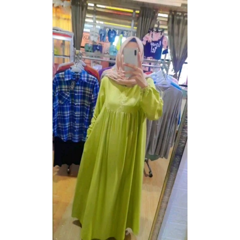 gamis ijo lemon merk warna