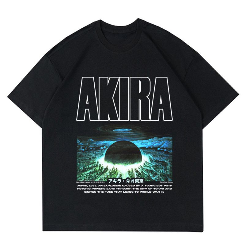 KAOS ANIME AKIRA NEO-TOKYO | T-SHIRT BAJU ANIME VINTAGE AKIRA | KAOS BAJU AKIRA