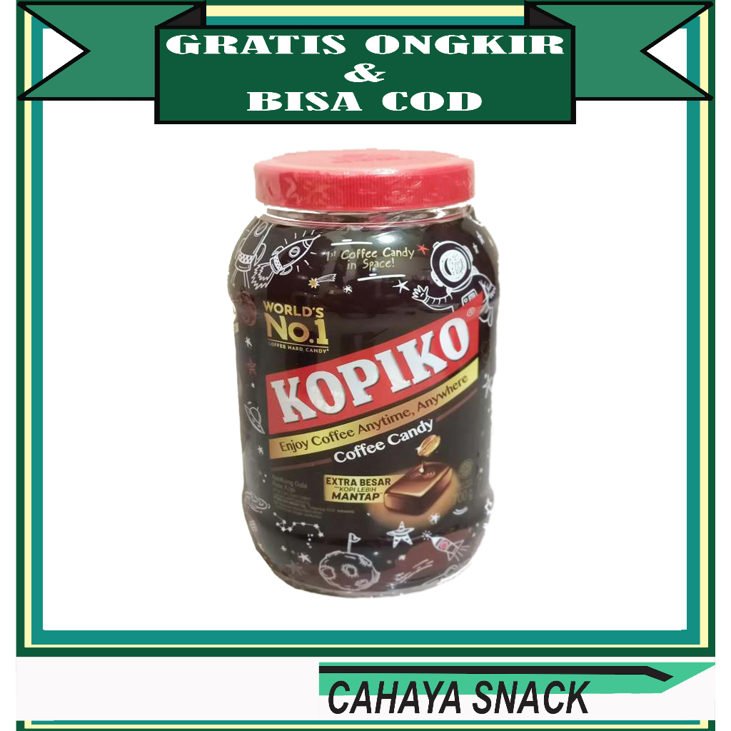 

Permen Kopiko coffe candy toples isi 200 pcs / Netto 600 gram