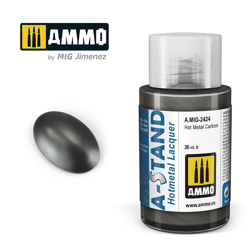 

AMIG2424 A-STAND : Hot Metal Carbon - Lacquer Alclad II