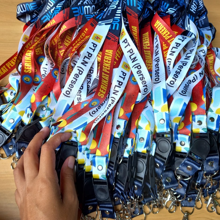 TALI LANYARD HP | TALI LANYARD ID CARD | TALI LANYARD CUSTOM 2 SISI  FULL PRINT GAMBAR BEBAS SATUAN