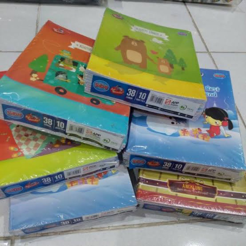 

BUKU TULIS SIDU 38 LBR / BUKU TULIS SEKOLAH SINAR DUNIA 38 LEMBAR (1 PAK 10 PCS)