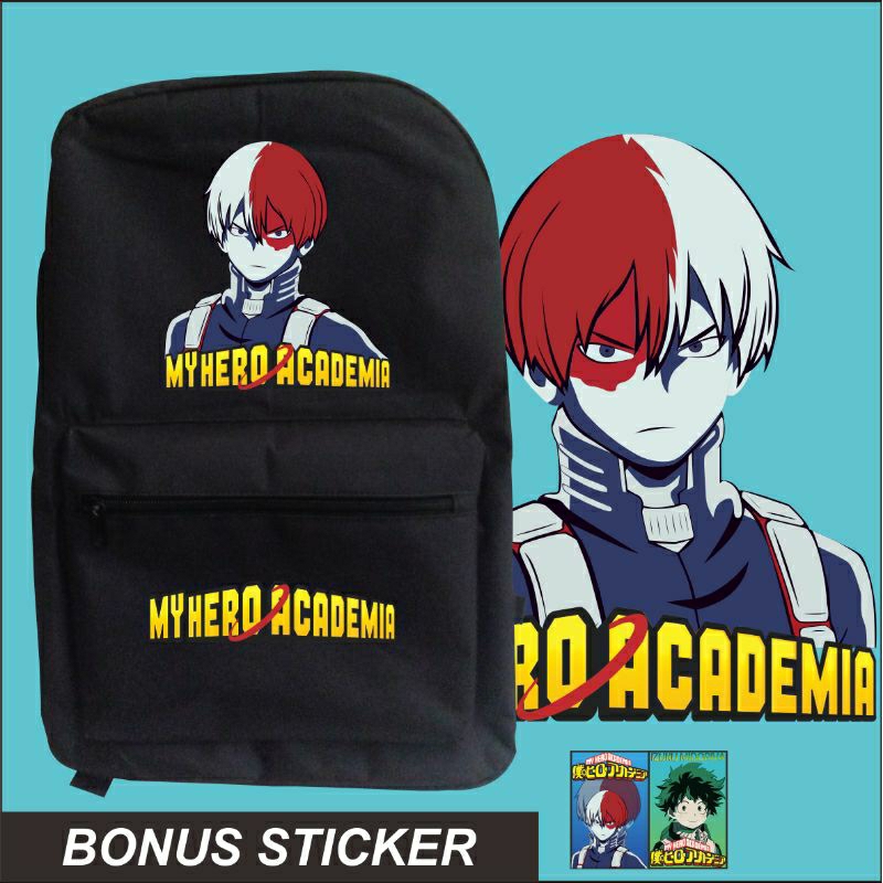 Tas Ransel Sekolah Todoroki Shoto My Hero Academia Anime Manga Jepang
