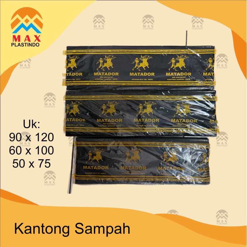 Kantong Sampah Hitam / Plastik Sampah / Kantong Sampah Matador / Kantong Serbaguna / Plastik Packing