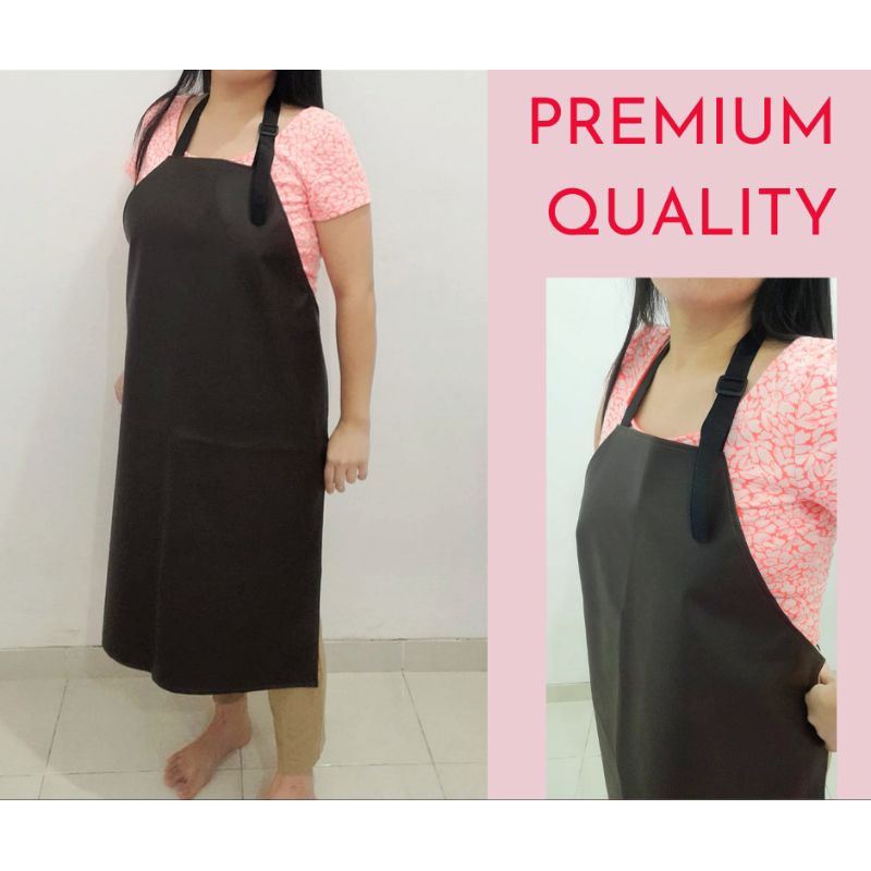 Celemek Apron anti air minyak water proof waterproof bahan PVC tebal kualitas premium untuk masak da