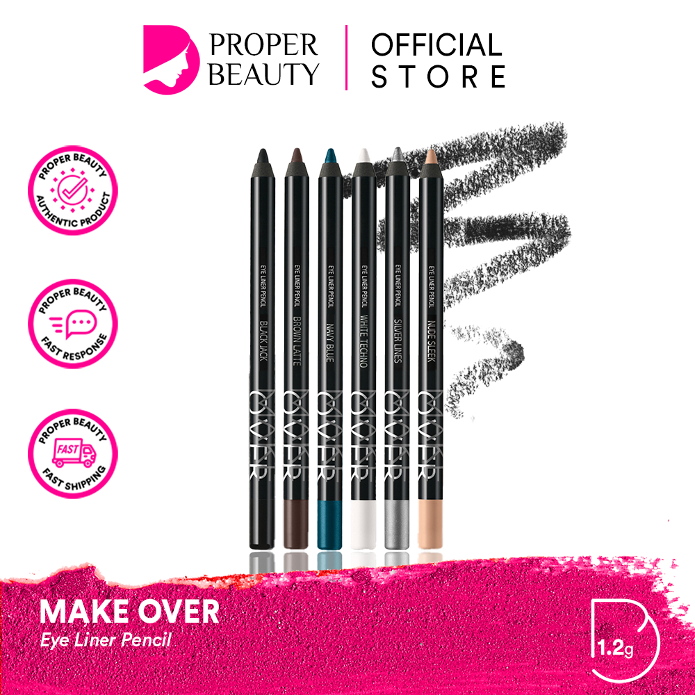 MAKE OVER Eye Liner Pencil Indonesia / Eyeliner 1.2g / Absolute Intensity Ultra Intense Waterproof S