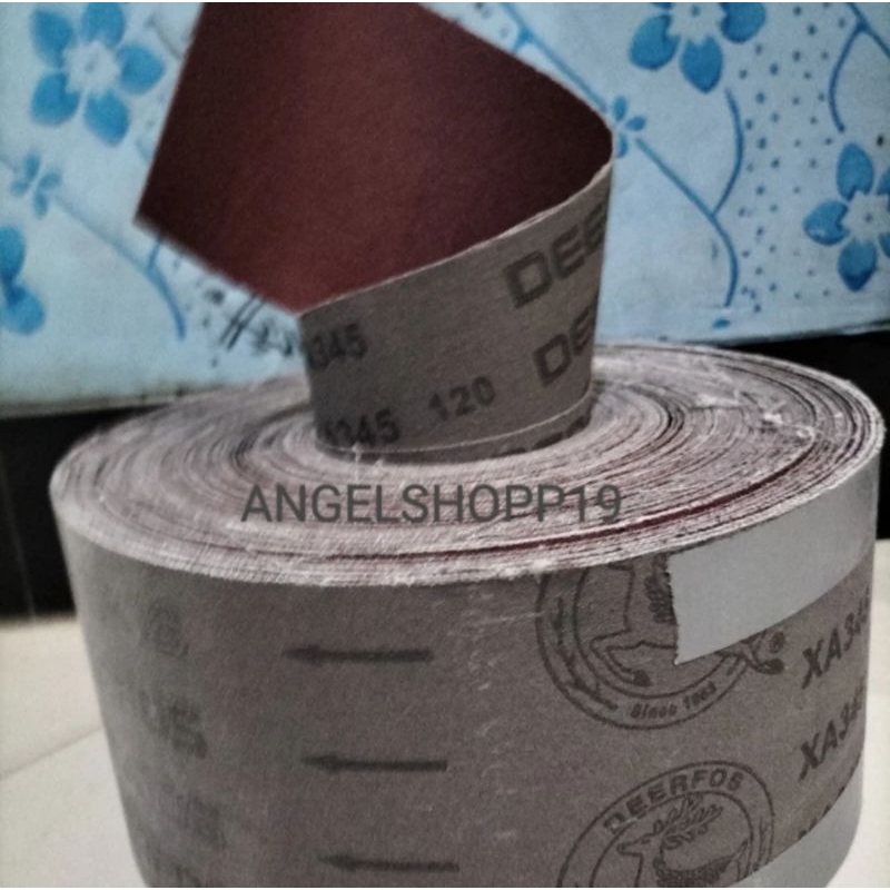 Amplas Roll DEERFOS No 120 Kain Kaku