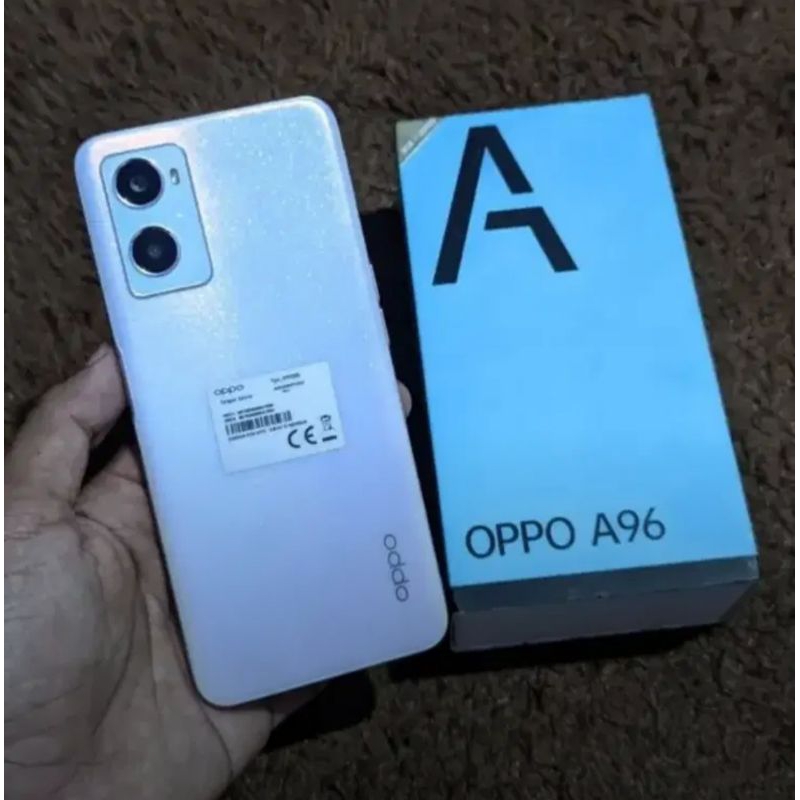 Oppo A96 Ram 8GB Rom 256GB (SECOND) lengkap fullset seken bekas