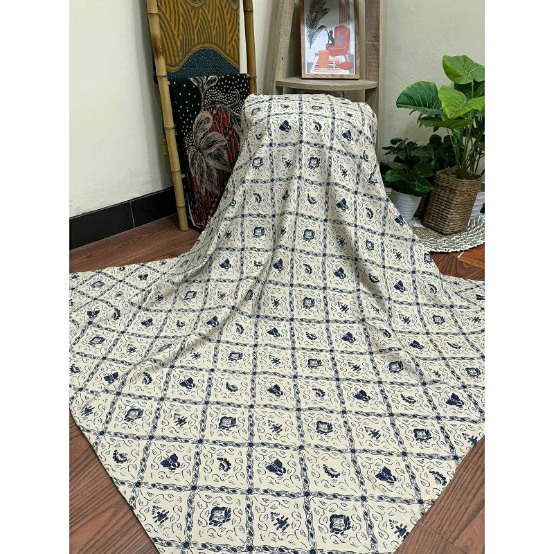 Batik kain solo motif Sidomukti putih