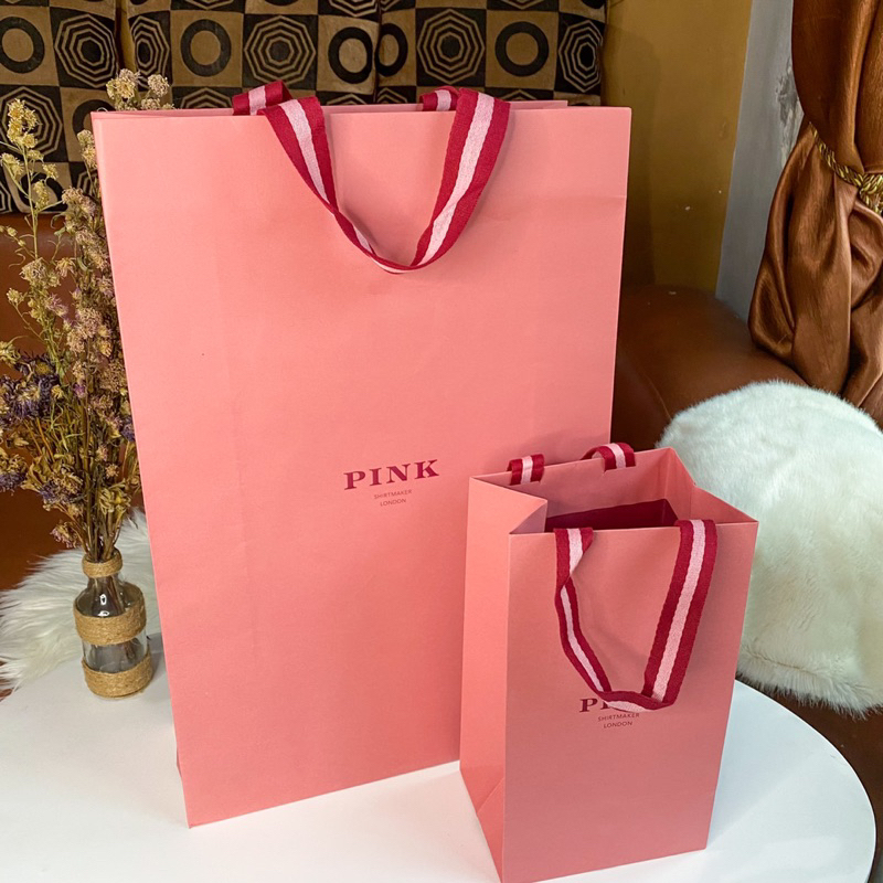 

Paperbag PINK Original Store Shopping Bag Mall Paper Bag Import