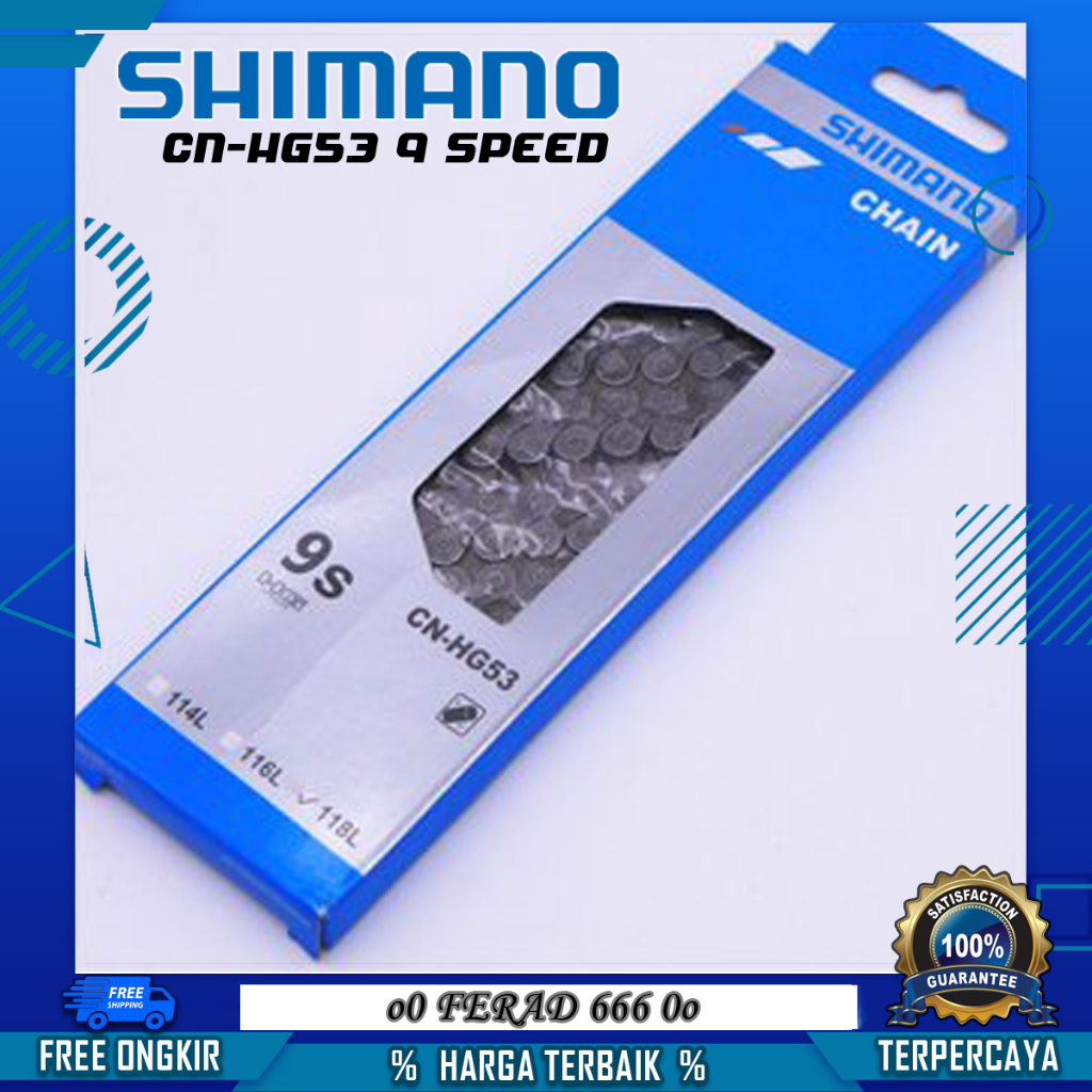 Rantai Shimano 9 Speed CN-HG53 Original