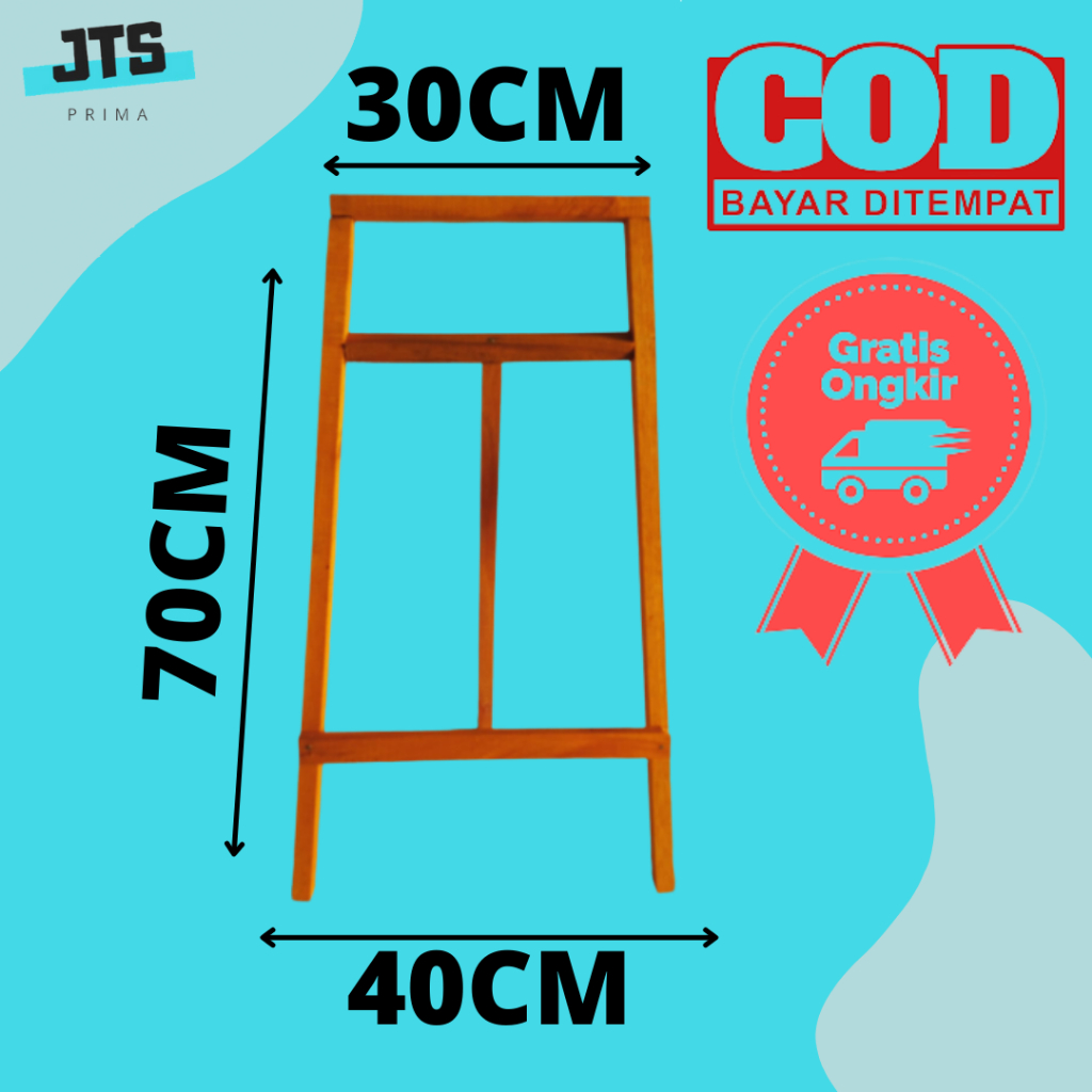 

Penyangga Papan Tulis / Dudukan Papan Tulis Ukuran 30X40X70