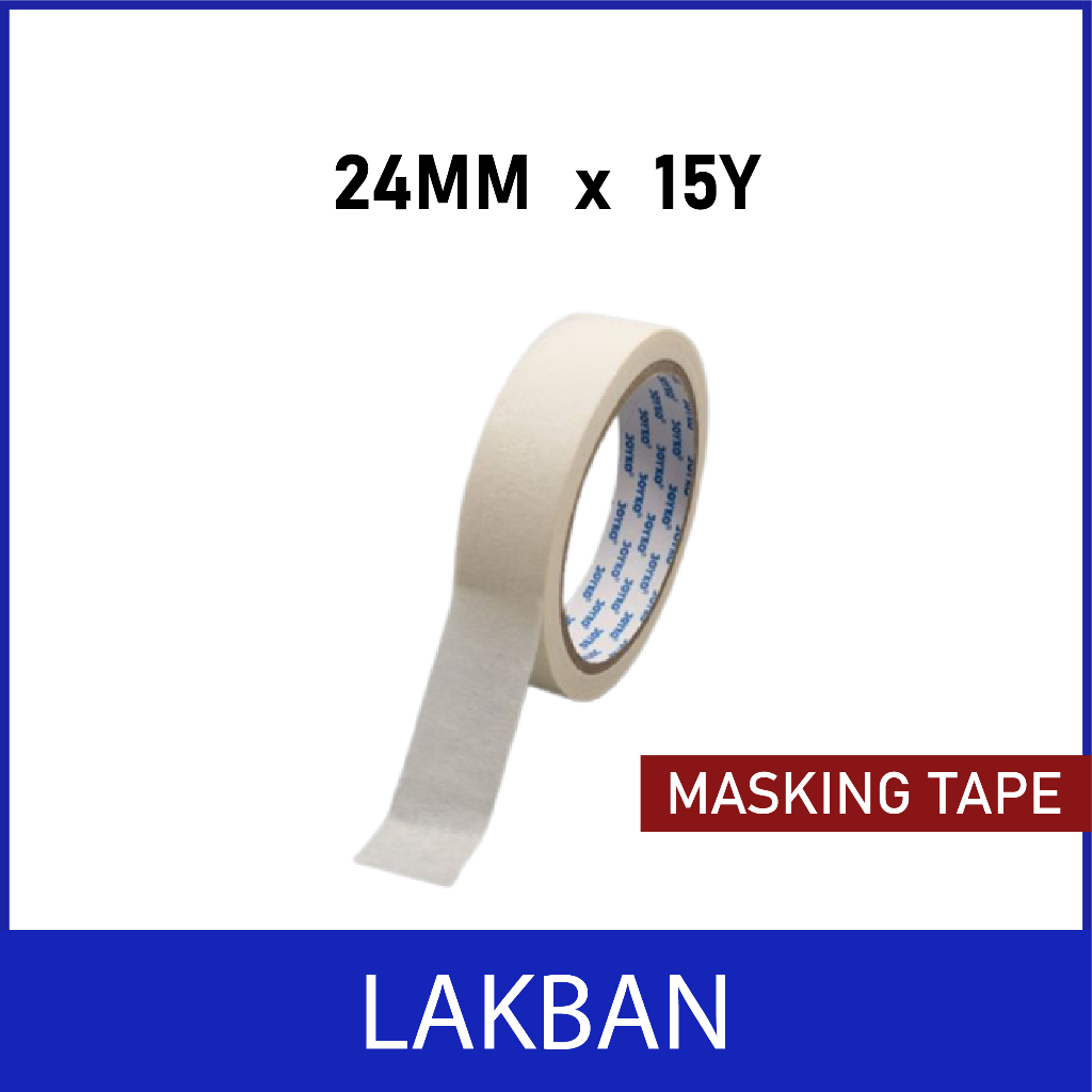 

LAKBAN KERTAS 24MM | Masking Tape 24mm | Lakban cat | Isolasi Kertas Cat