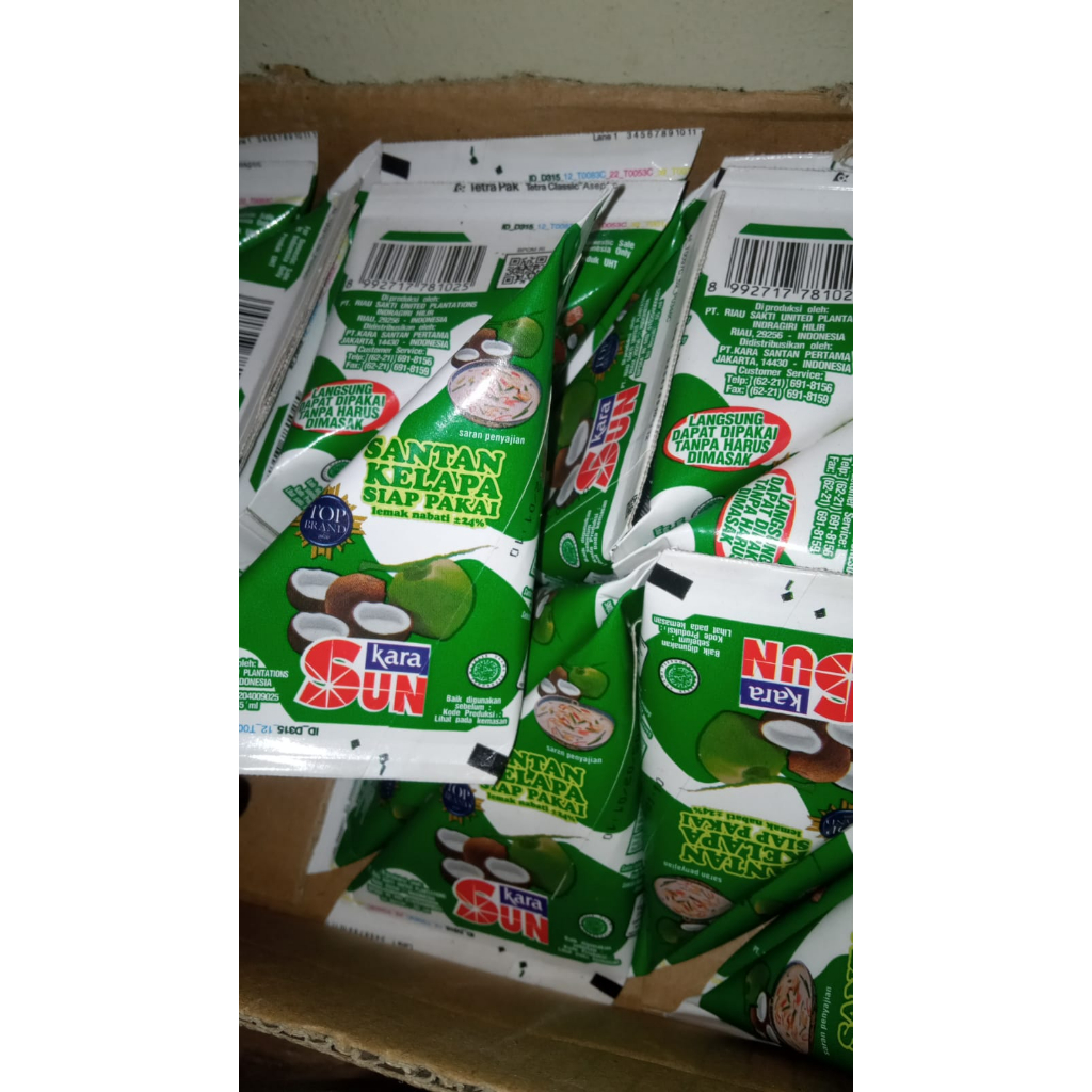 

Sun Kara Santan Kelapa Siap Pakai 65ml