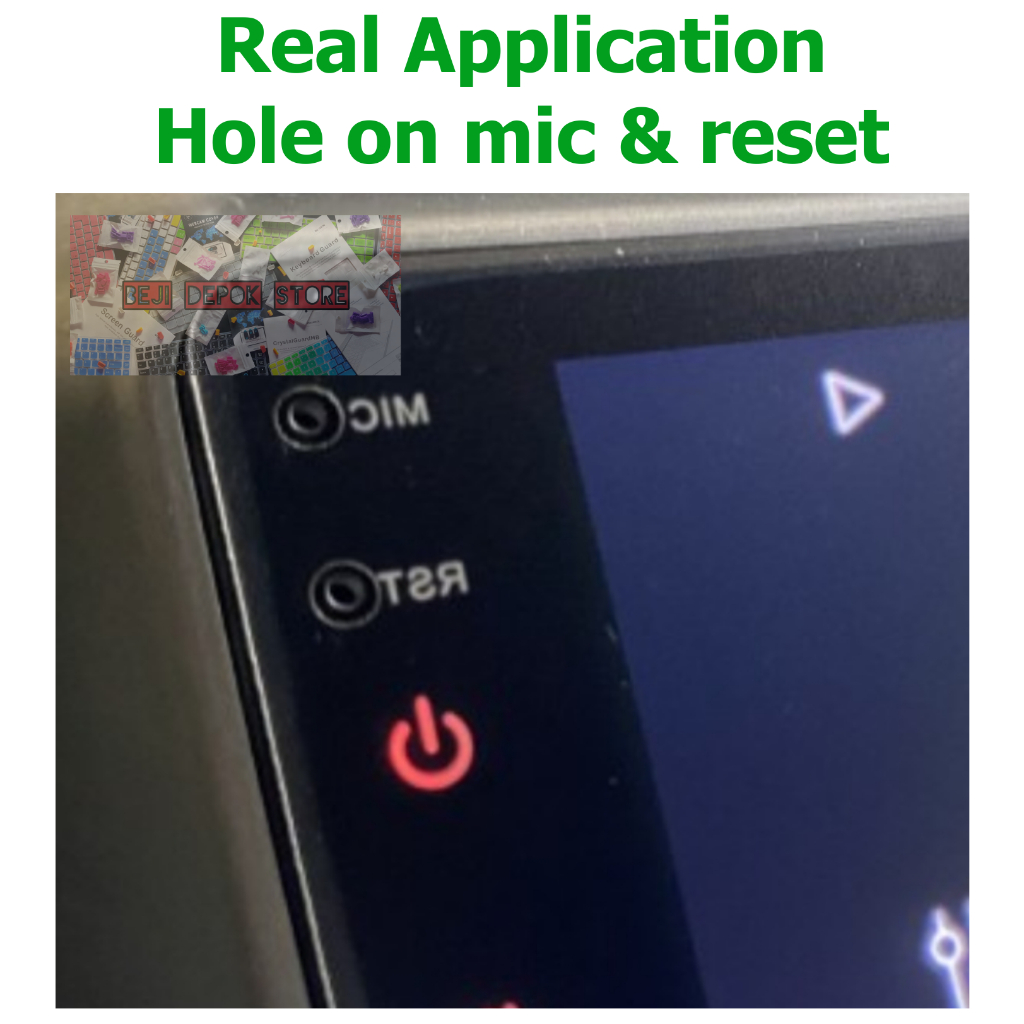 RK Lalahoo Head unit Android 9" inch Screen Protector Guard Left Button