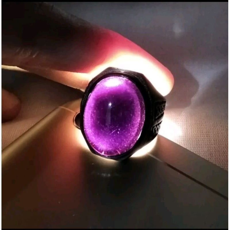 Batu kecubung wulung asli natural siap pakai