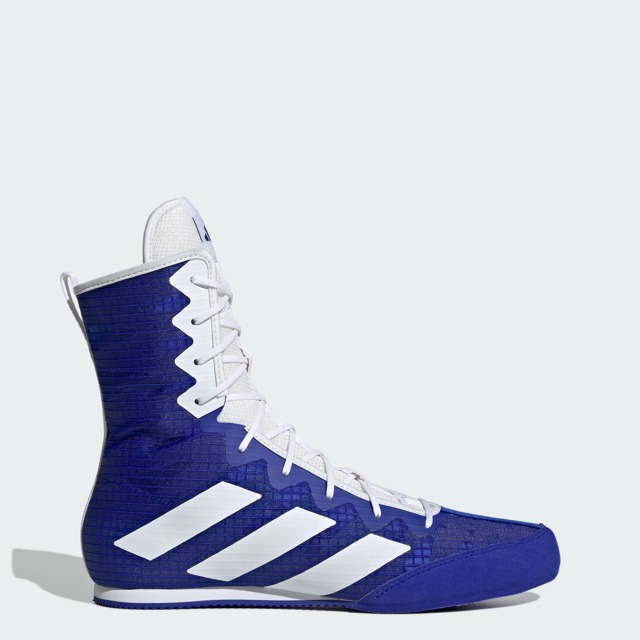 Adidas Sepatu Tinju Box Hog 4 - Boxing Shoes Blue White