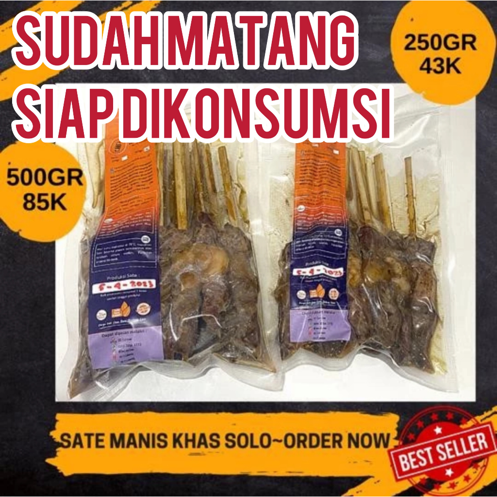 

3S Corner - Sate sapi manis khas Solo instan siap saji hampers puasa bekal camping TERMURAH