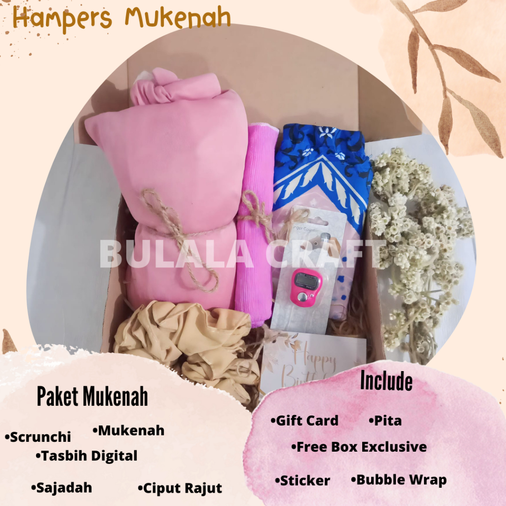 

Hampers kado Mukenah Premium Gift Box Lengkap dengan Sajadah