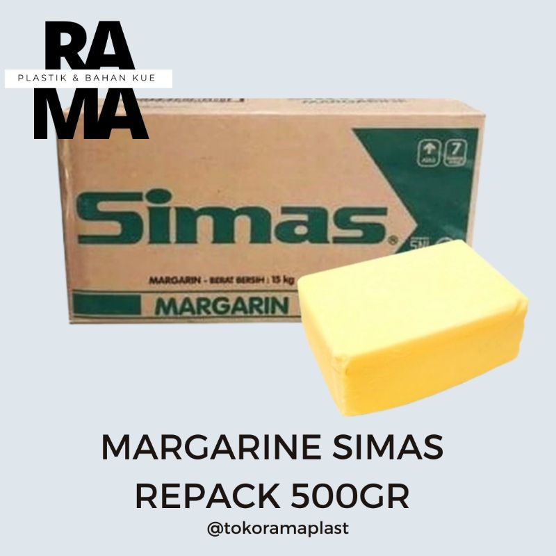 

SIMAS MARGARINE / MAGARIN SIMAS REPACK 500GR / Mentega Simas kiloan / Mentega roti bakar