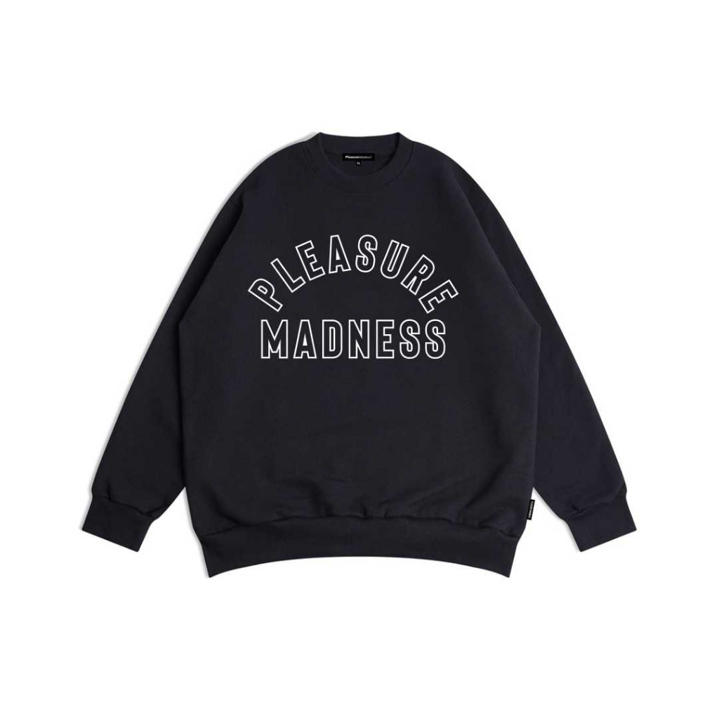 Pleasure Madness - Crewneck Outline Basic Black