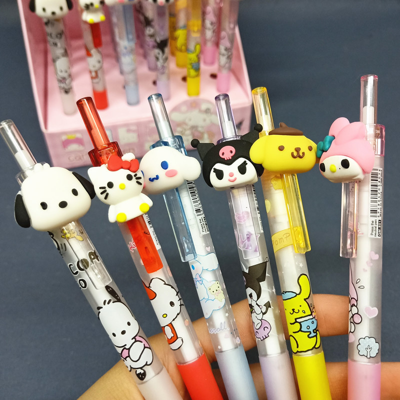 

PULPEN TINTA HITAM SANRIO | PEN KEPALA SANRIO | POCACCO | HELLOKITTY \ CINAMOROOL \ KUROMI \ POMPOMPURIN | MELODY | ALAT TULIS ANAK | ALAT TULIS SEKOLAH | PEN LUCU