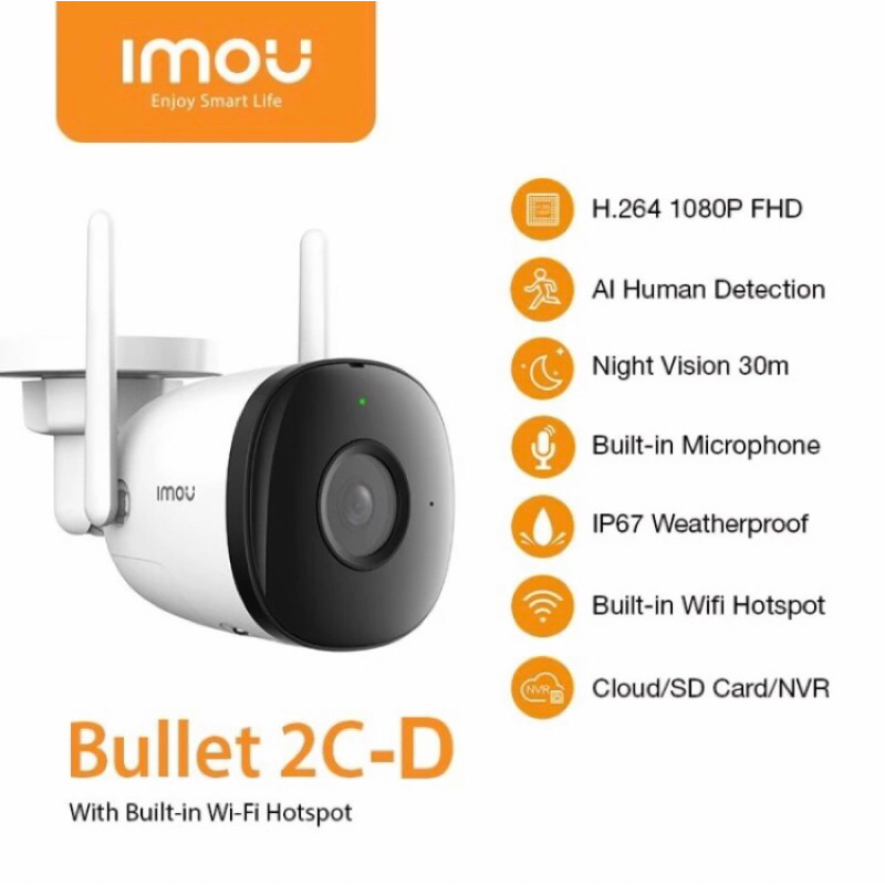 CCTV IMOU Bullet 2C 2MP ( Outdoor )
