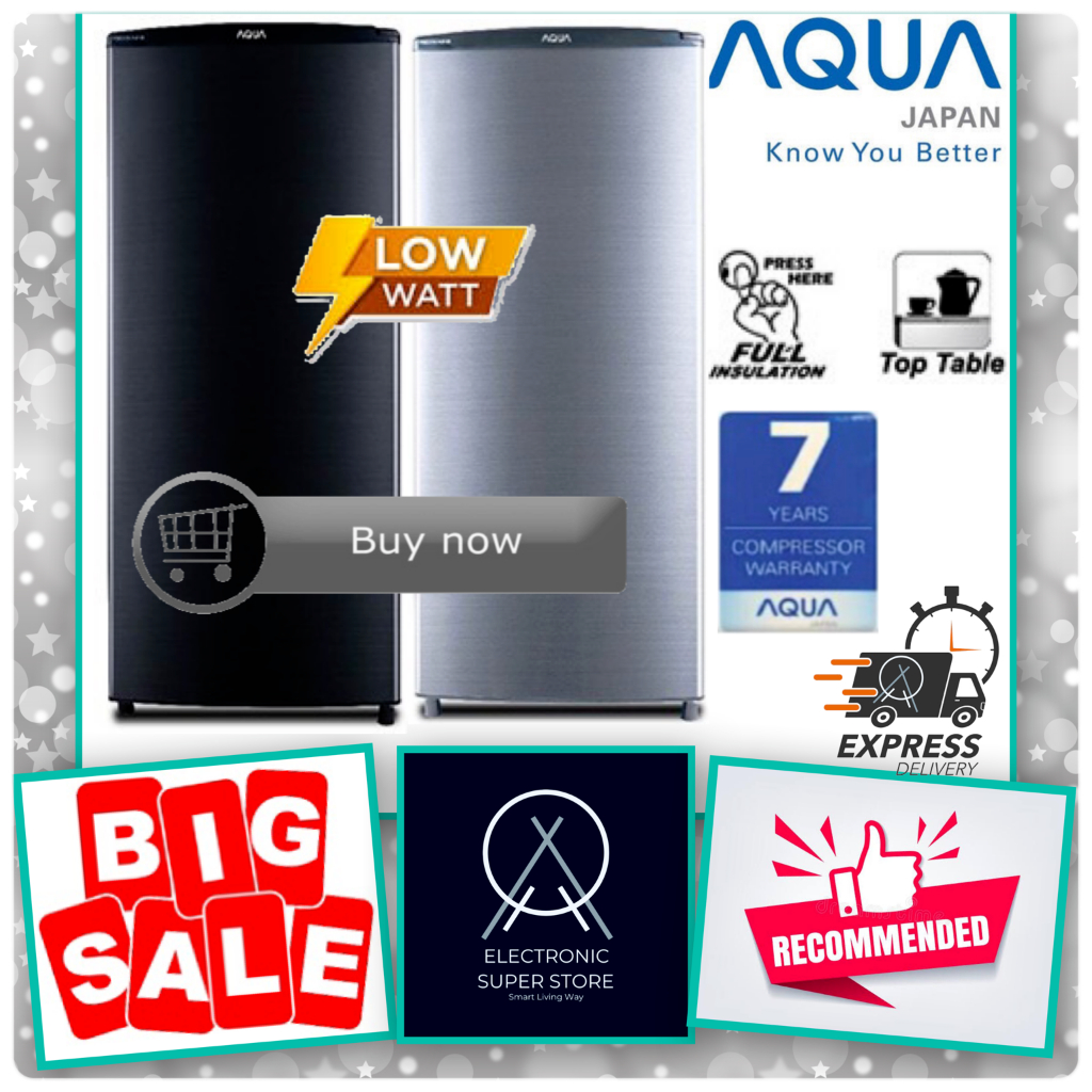 KULKAS FREEZER ES BATU / ASI 6 RAK AQUA AQF-S6 SUPER LOW WATT FAST FREEZING FREEZER AQUA