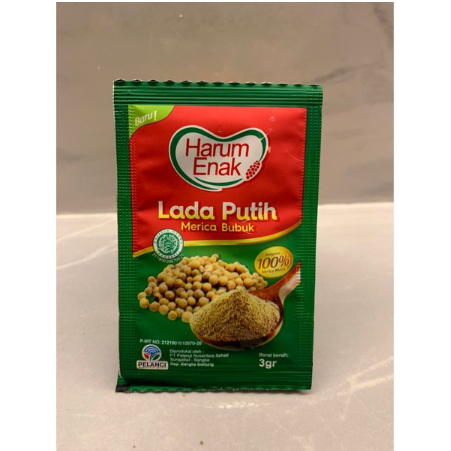 

Lada putih sachet / Lada putih HARUM ENAK 3 gram kylehernandez892