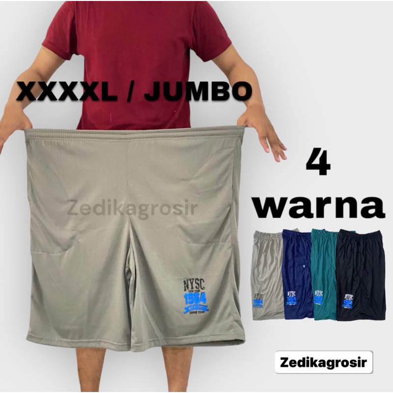 Celana Pendek Kaos Big Size Pria Santai dan Olahraga XXXL