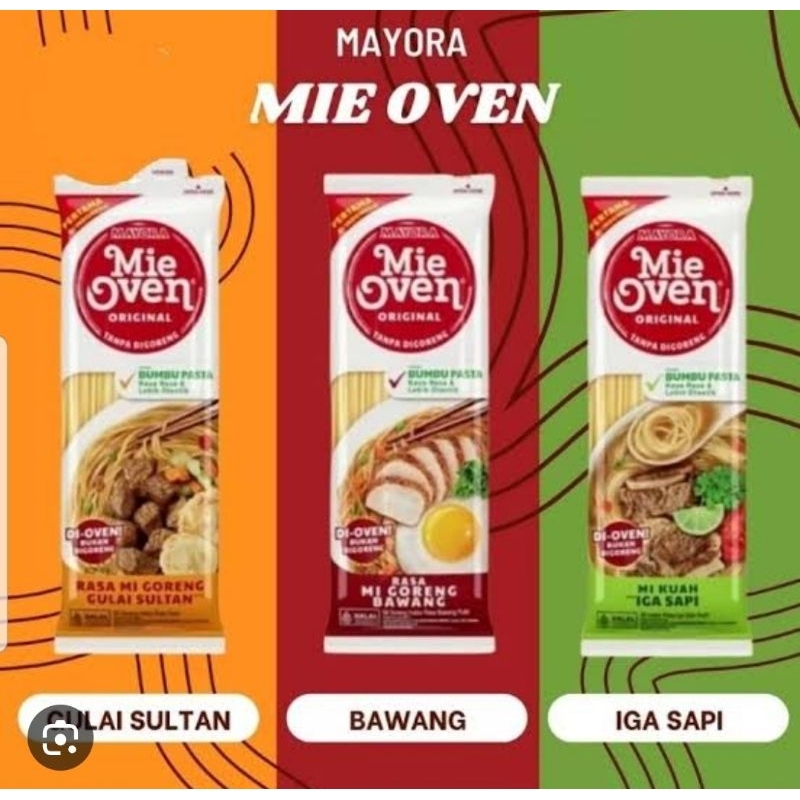 MI OVEN MAYORA /MIE OVEN PANGGANG ADA 3 RASA