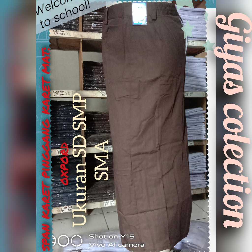 ROK SPAN SEKOLAH SMA COKLAT ROK SPAN PRAMUKA SMA ROK SERAGAM SMA SPAN ROK SERAGAM SEKOLAH  COKLAT SP